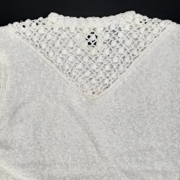 Brownstone Studio Ivory Sweater with Crochet VTG - Picture 2 of 8